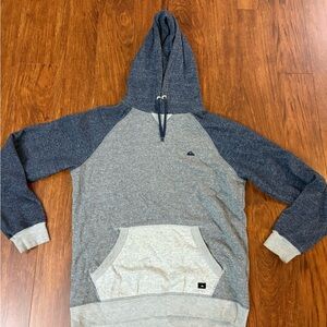 Quiksilver Charcoal and Heather Gray Hoodie